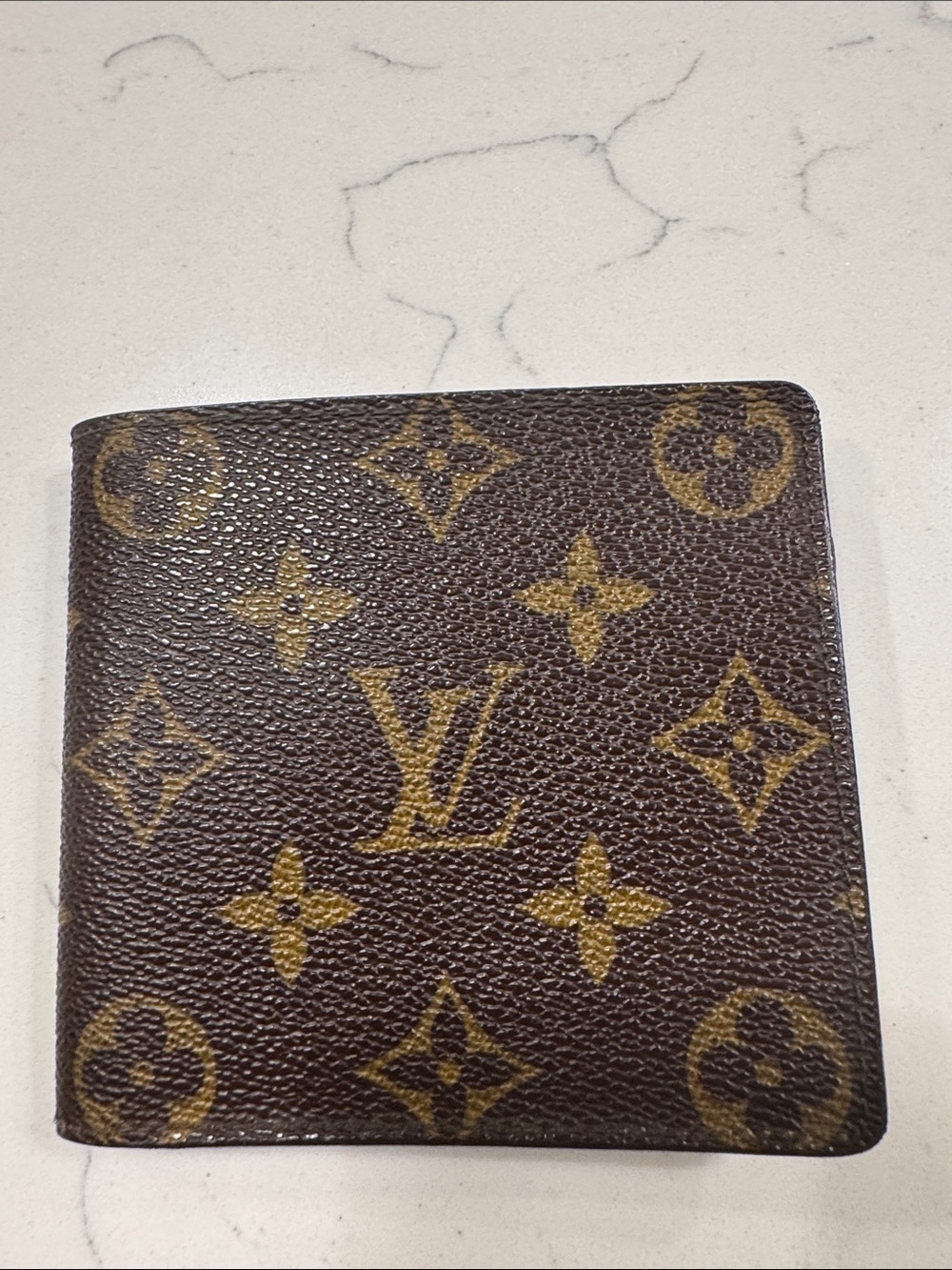 Louis Vuitton Brown & Gold Monogram Canvas Men's Wallet
